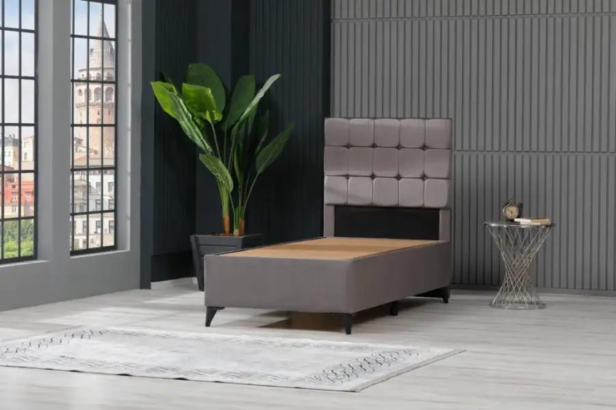 LIT CUBA VELOURS COFFRE 90x190 | MULTI-AFFAIRES