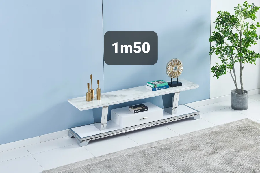 MEUBLE TV VERSUS 1m50 MARBRE | Eurostore