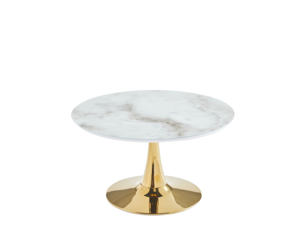 TABLE BASSE ROSA PIED DORE   | MULTI-AFFAIRES