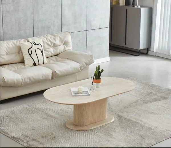 TABLE BASSE TRAVERTIN | MULTI-AFFAIRES
