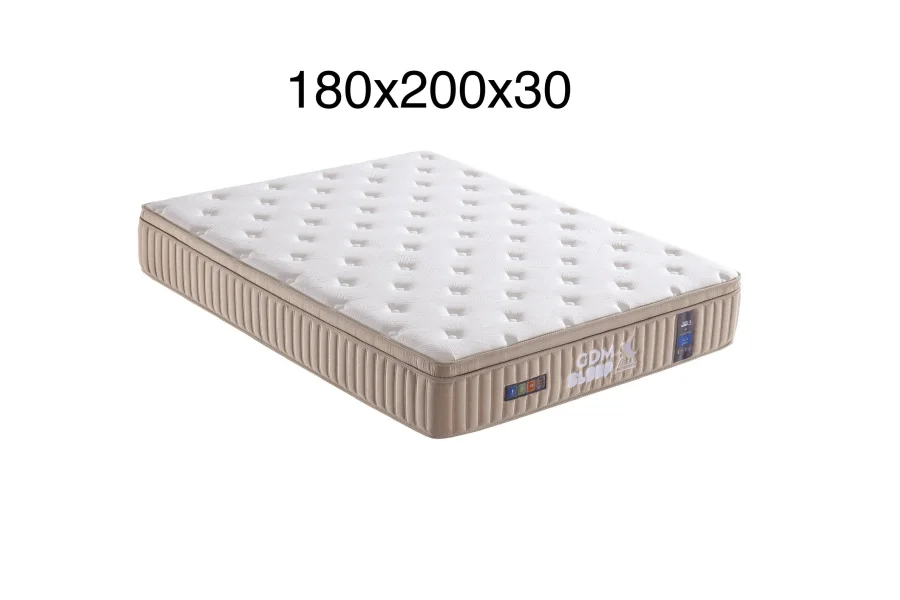 MATELAS ATHENA ROULÉ RESSORTS ENSACHÉS TAUPE | MULTI-AFFAIRES