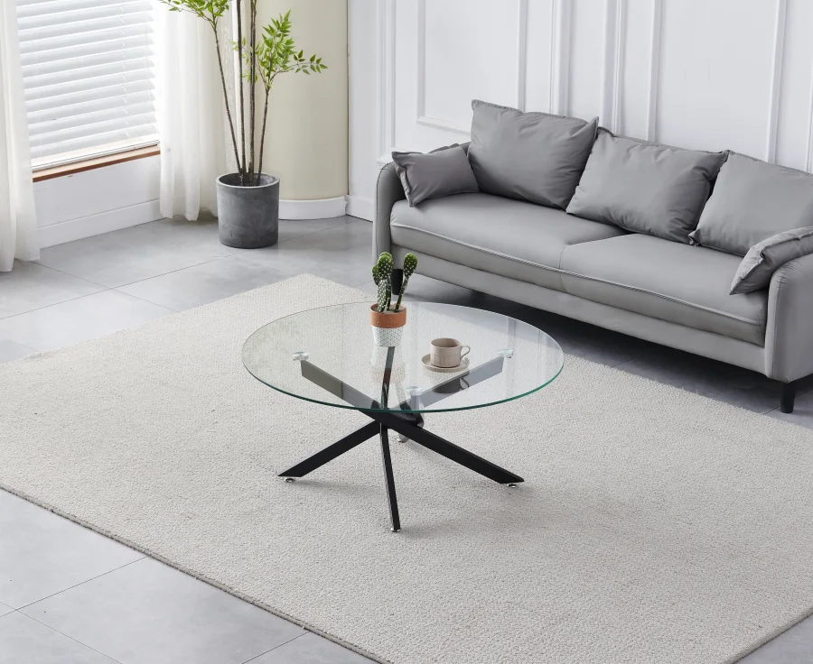 TABLE BASSE OLIVIA PIED NOIR | MULTI-AFFAIRES