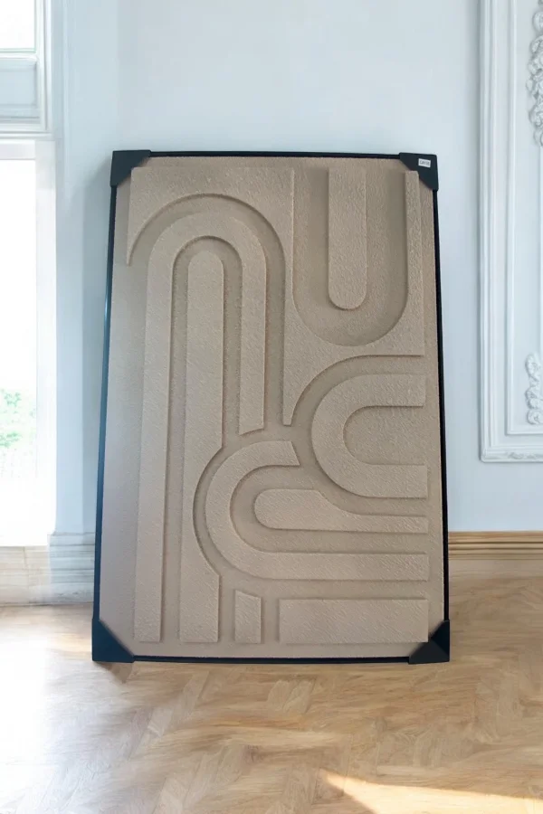 Cadre Organic Taupe 120x80cm | MULTI-AFFAIRES