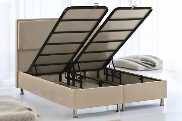 LIT COFFRE LONDRES 160 TAUPE | Eurostore