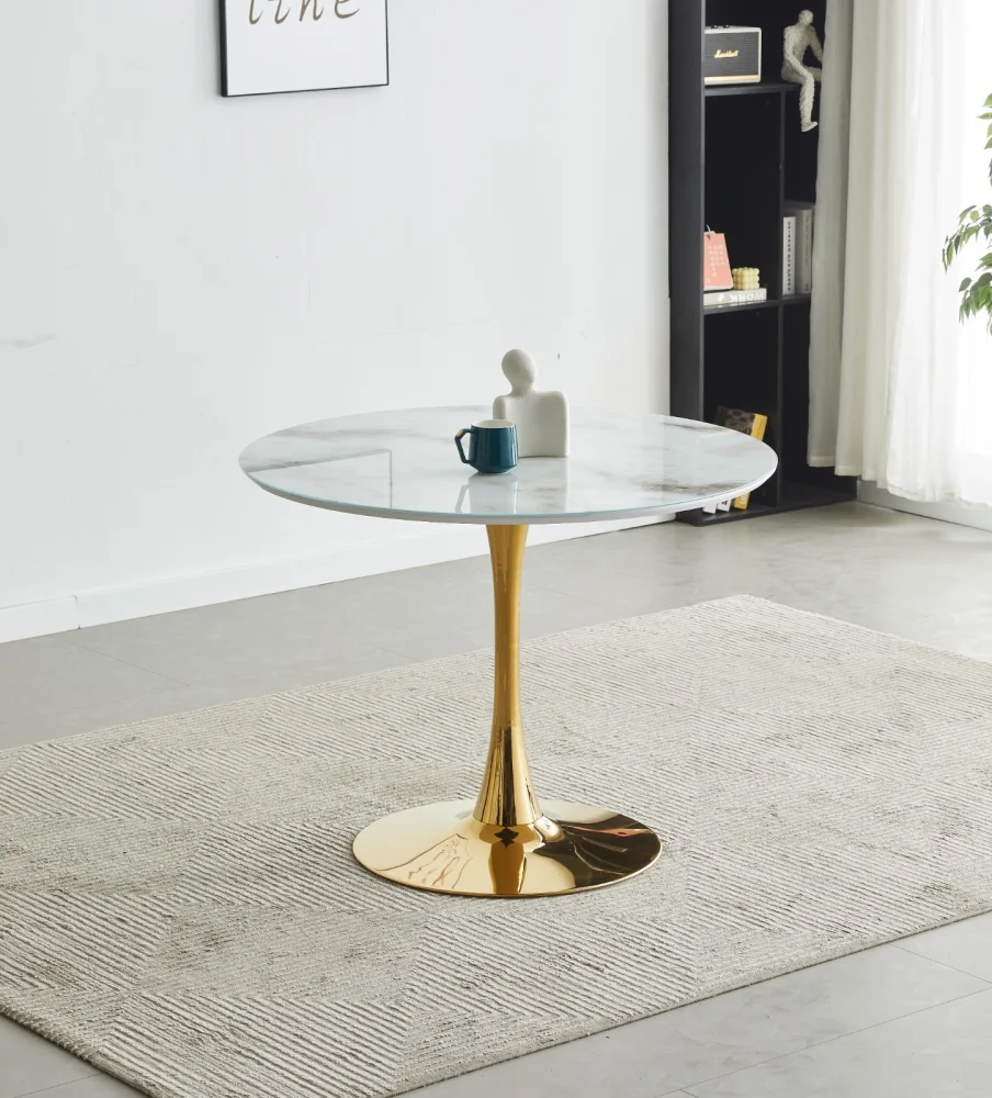 TABLE A MANGER ROSA 1M PIED DORE  | MULTI-AFFAIRES