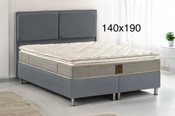 LIT COFFRE LONDRES 140 GRIS | Eurostore