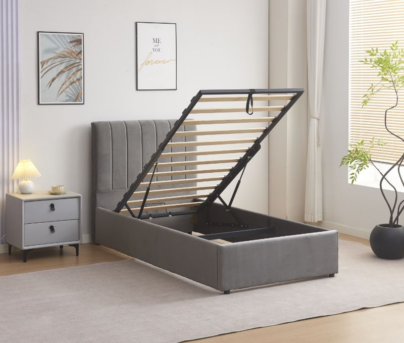 LIT DELHI GRIS 90X190 | Eurostore