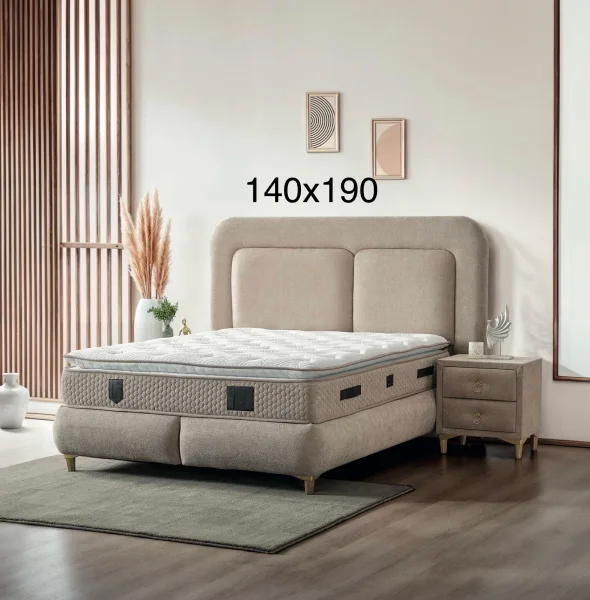 LIT MADRID TAUPE 140X200 COFFRE BOX | Baljinder singh
