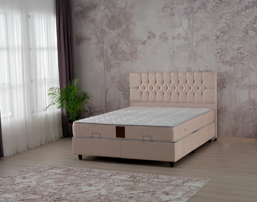 LIT COFFRE CUBA 160 BEIGE | MULTI-AFFAIRES