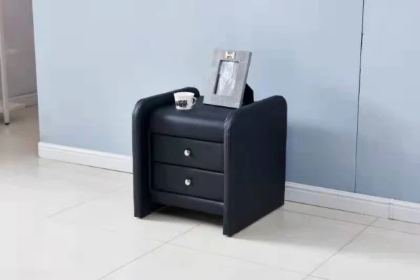 CHEVET NOIR SIMILICUIR | MULTI-AFFAIRES