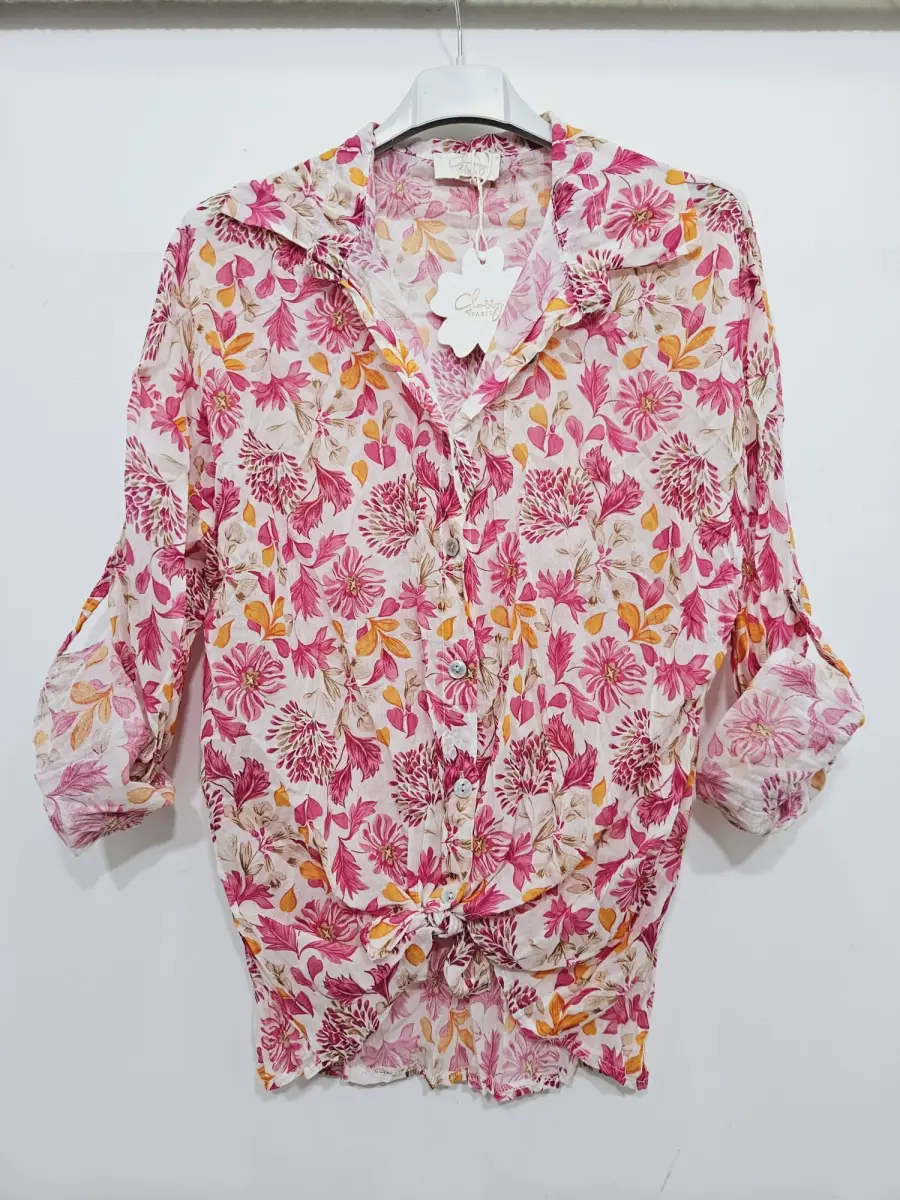 BLOUSE VOILE DE COTON IMPRIMÉE  | Jus de coco 
