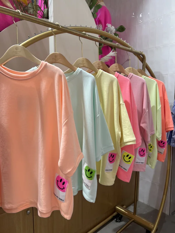 Tee-shirt Sweat Uni Look My Smile | Vintage Mode