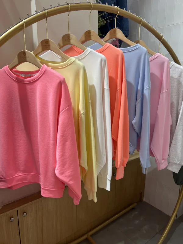 Sweat-shirt Alva Oversize Uni La Vie Est Belle Multicolore  | Vintage Mode