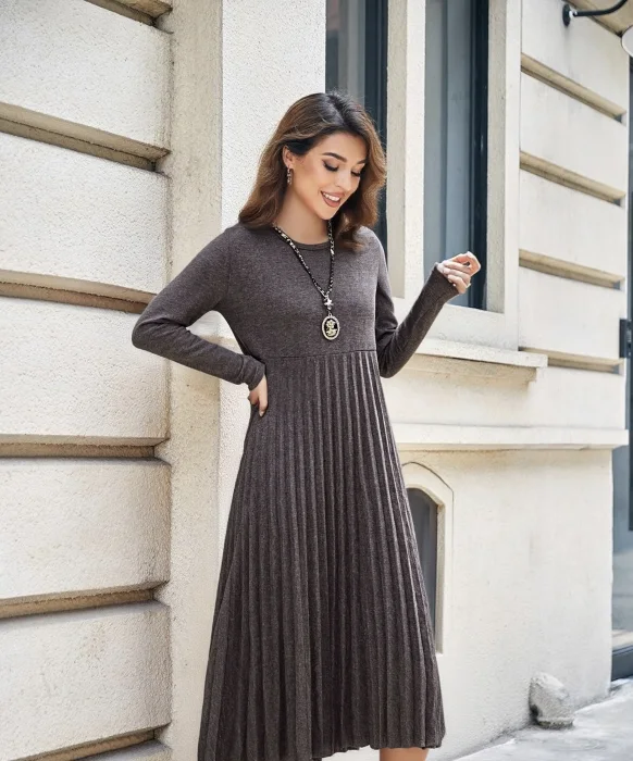 Robe Long Plisser | Vintage Mode