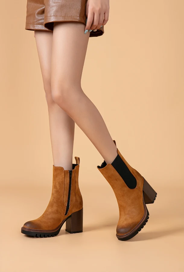 Bottines  camel  | Rynalife