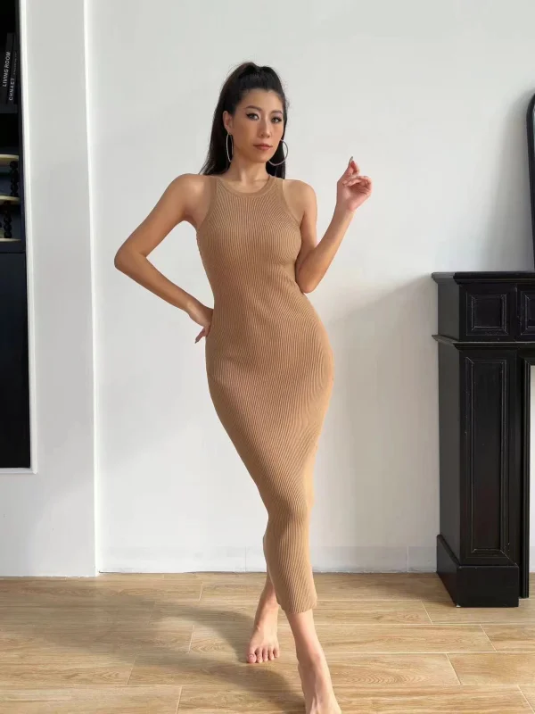 Women’s Striped Bodycon Midi Dress | NFC Online Shop