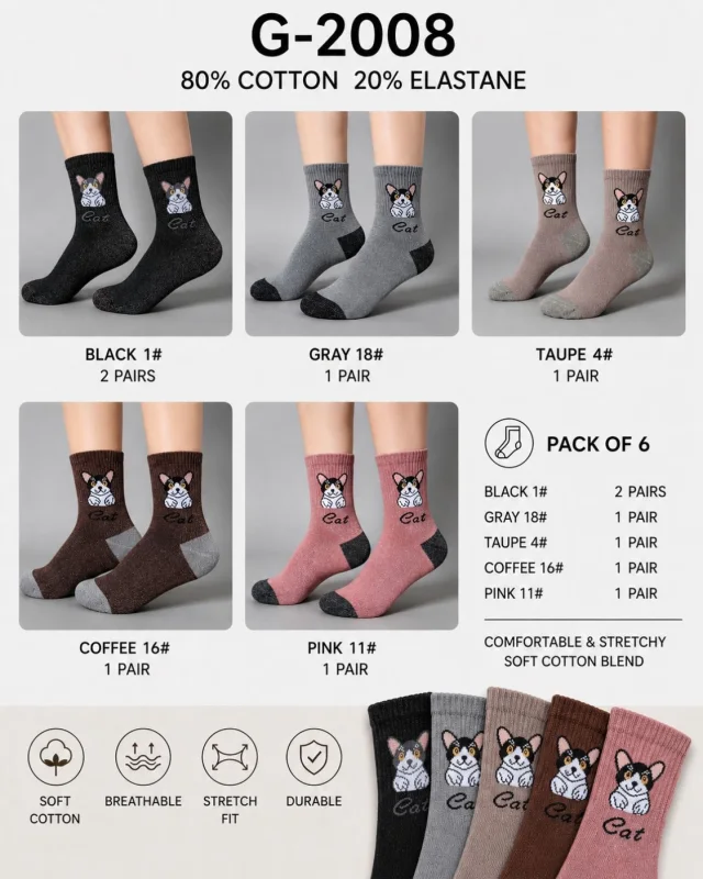 CHAUSSETTES chat | Boutique Manon création