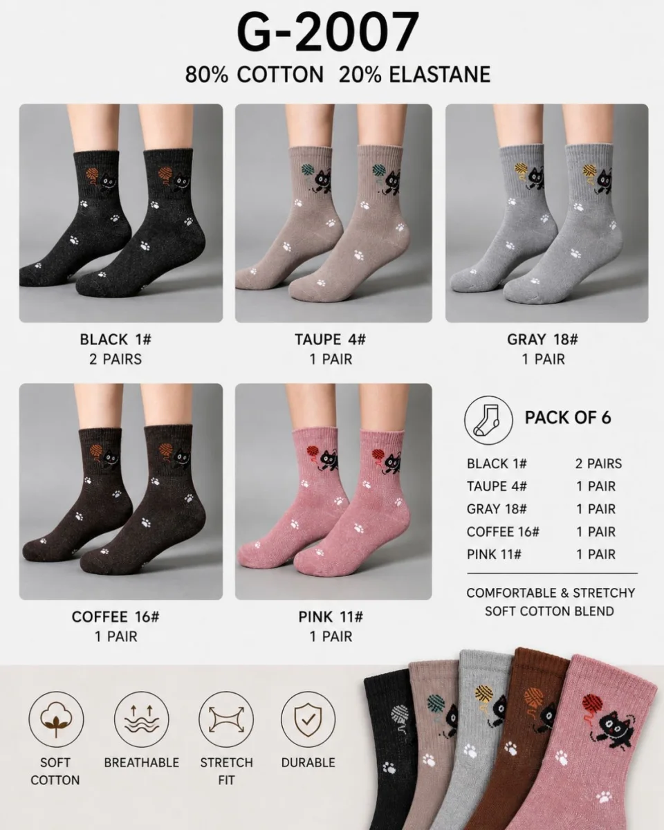 CHAUSSETTES chat | Boutique Manon création