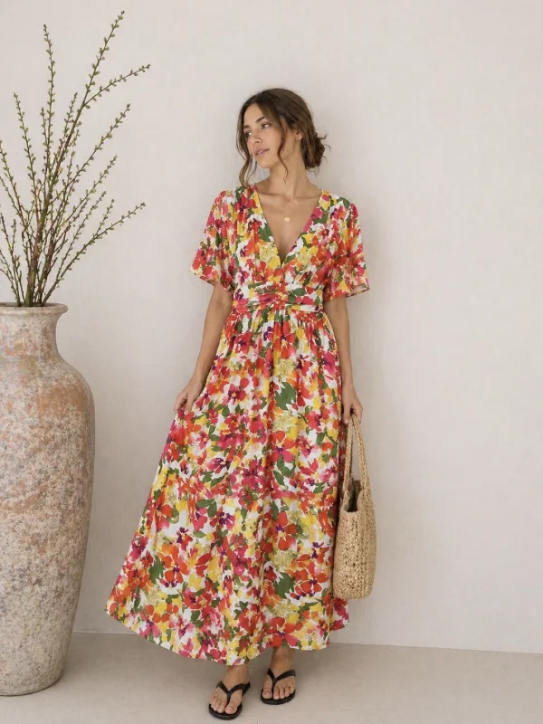 Longue robe " granita " | Les Chics Filles by Sab 
