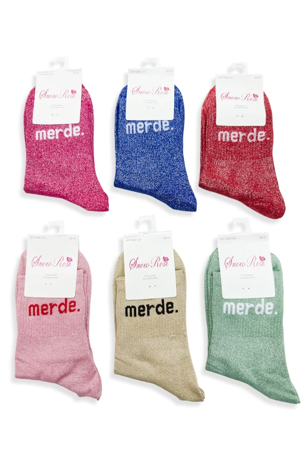 Chaussettes Brillantes « merde. » | Les Pépites de Maxime