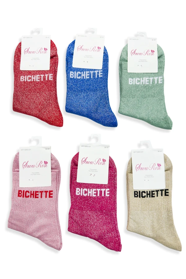 Chaussettes Brillantes « BICHETTE » | Les Pépites de Maxime