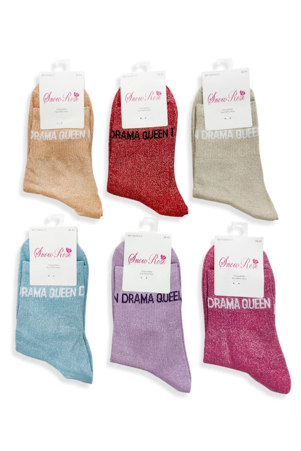 Chaussettes Brillantes « DRAMA QUEEN » | Les Pépites de Maxime