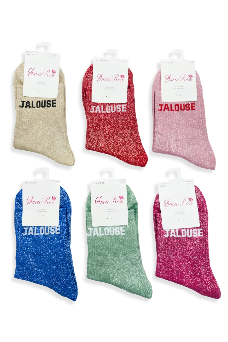 Chaussettes Brillantes « JALOUSE » | Les Pépites de Maxime