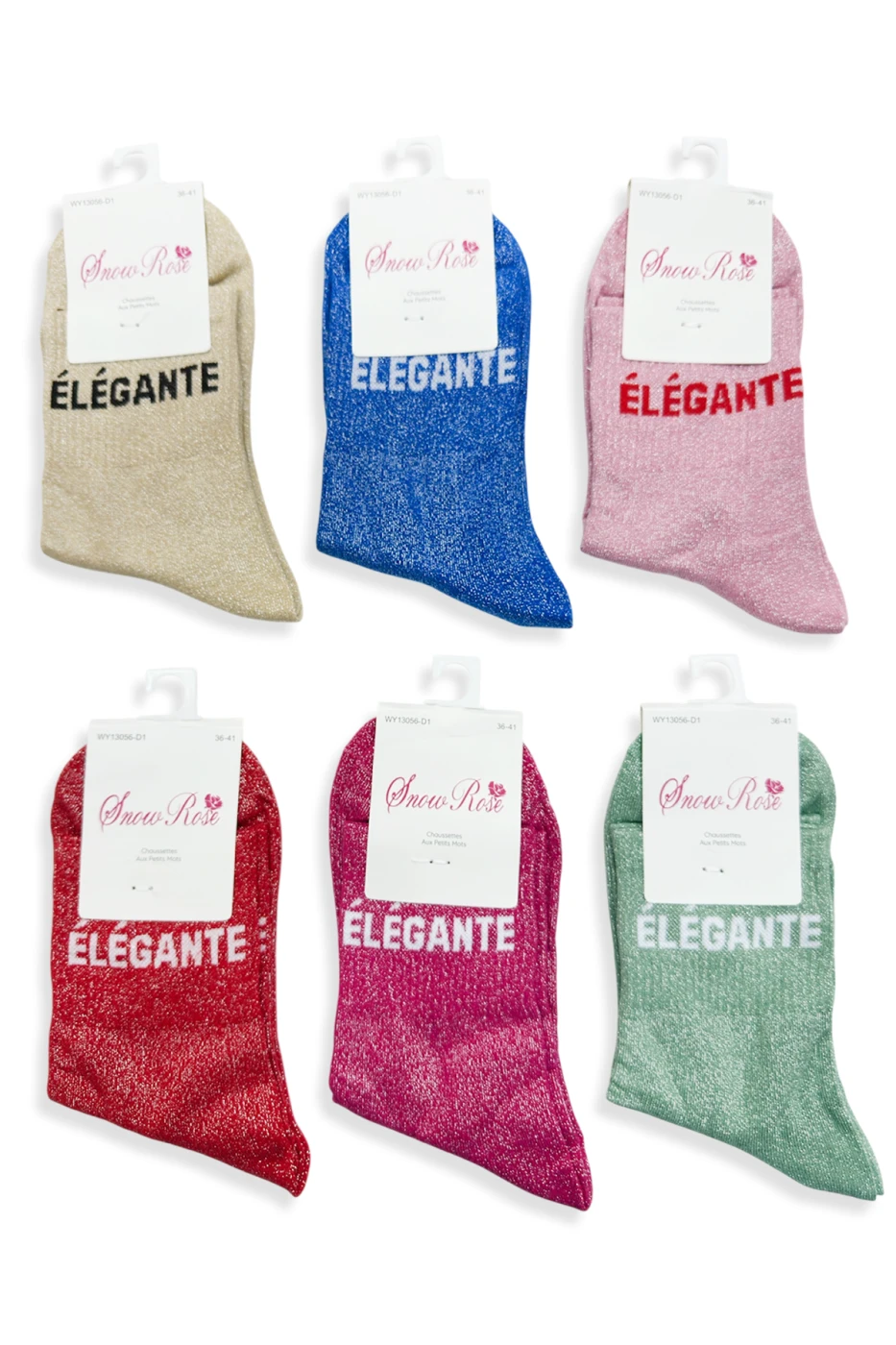 Chaussettes Brillantes « ÉLÉGANTE » | Les Pépites de Maxime