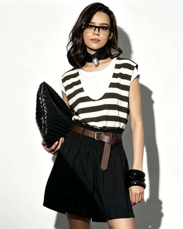 Tshirt con gilet | Maelle B. Fashionlab
