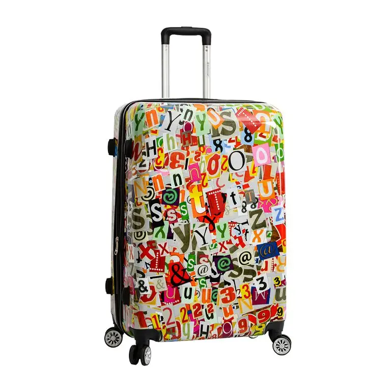  Moyenne suitcases printing polycarbonate 4 double-wheels | Rynalife