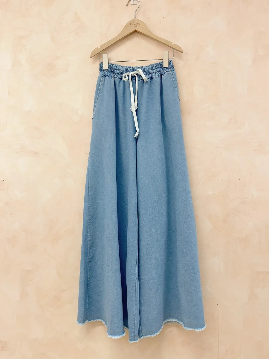 Wide Leg Denim pant | Merci.