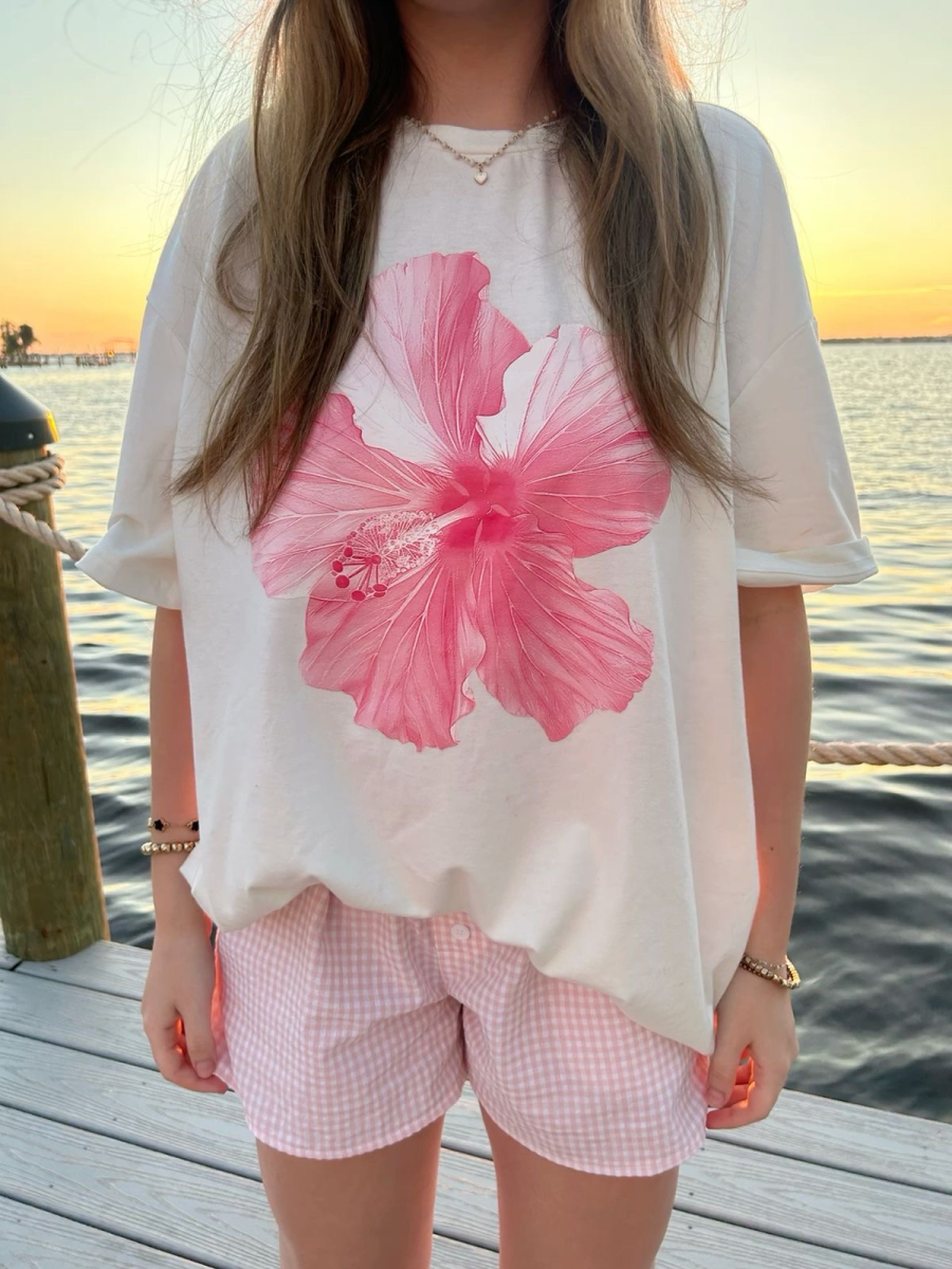 T-shirt Hibiscus  | Merci.