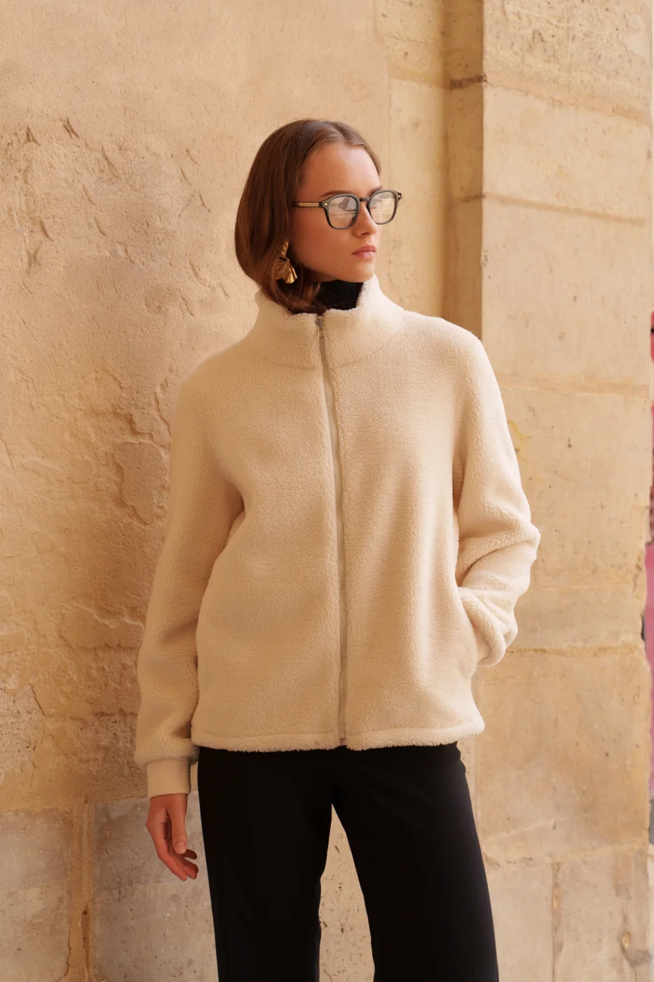 Veste Sherpa , Couche intérieur , à Porter seule ou combiné | Chantal la reine du shopping