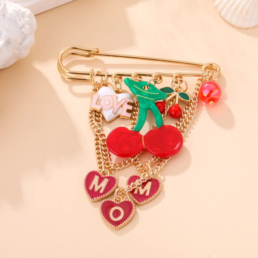 Broche cerises  | La maison des robes