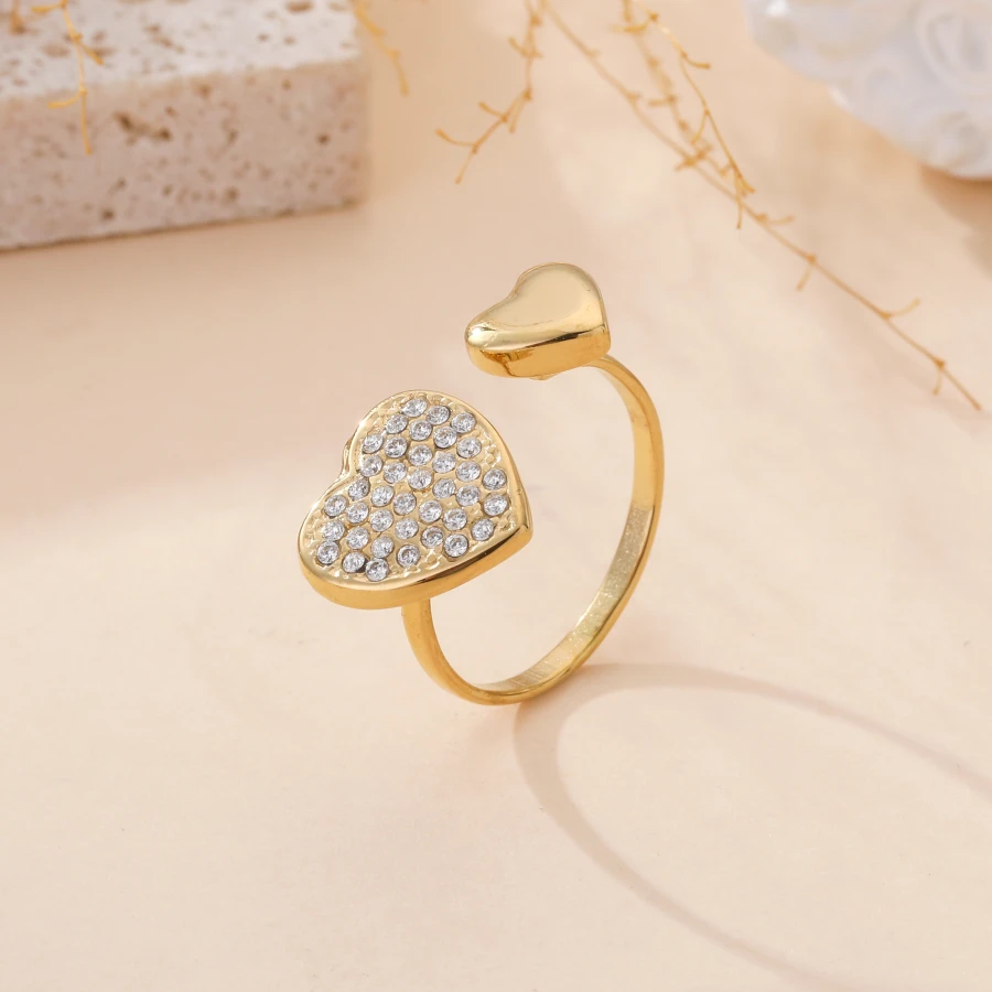 Bague double cœur  | La maison des robes
