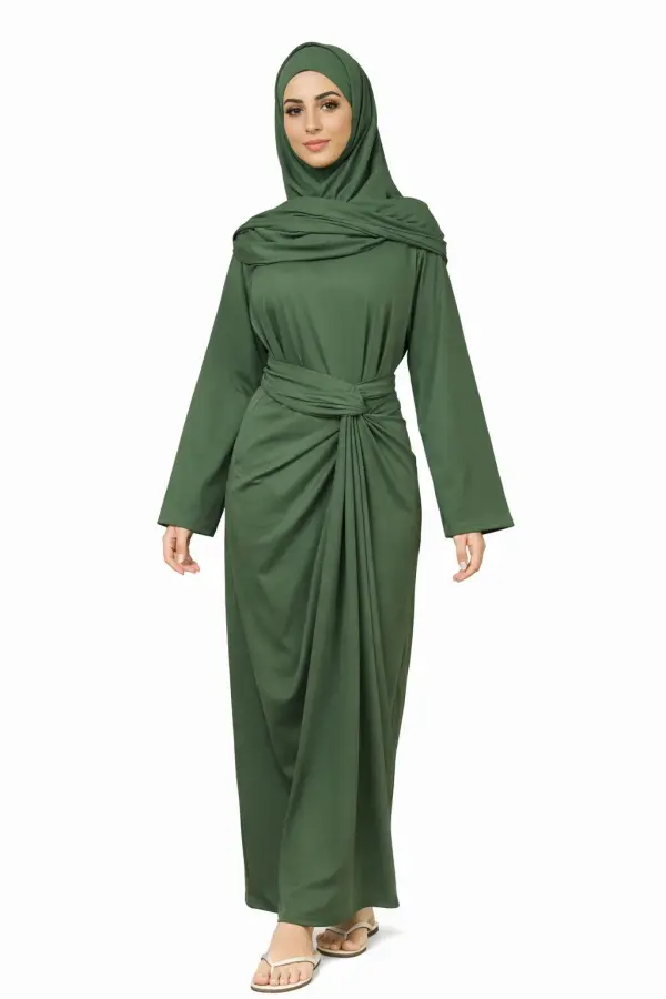 Burkini 4 pieces Haut manche longue + legging + Voile + PARÉO | Aaba