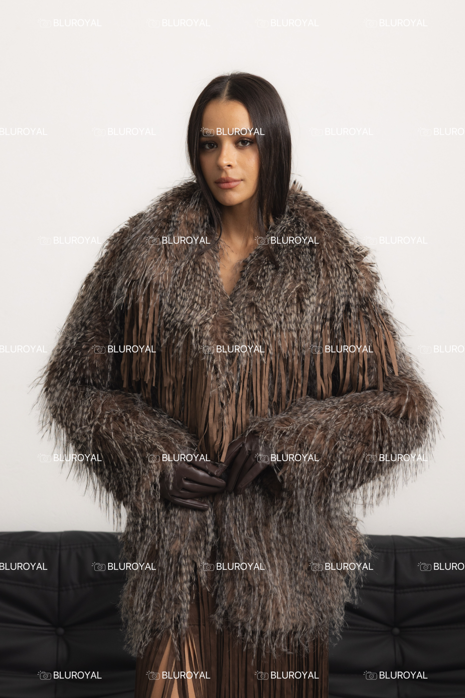 WILD HEART Ostrich Faux Fur Fringe Jacket | TRUE QUEEN SWDN