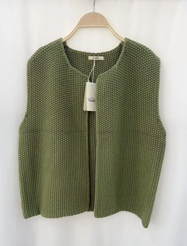 Gilet maille sans manche Fanny  | Lestigresses.fr