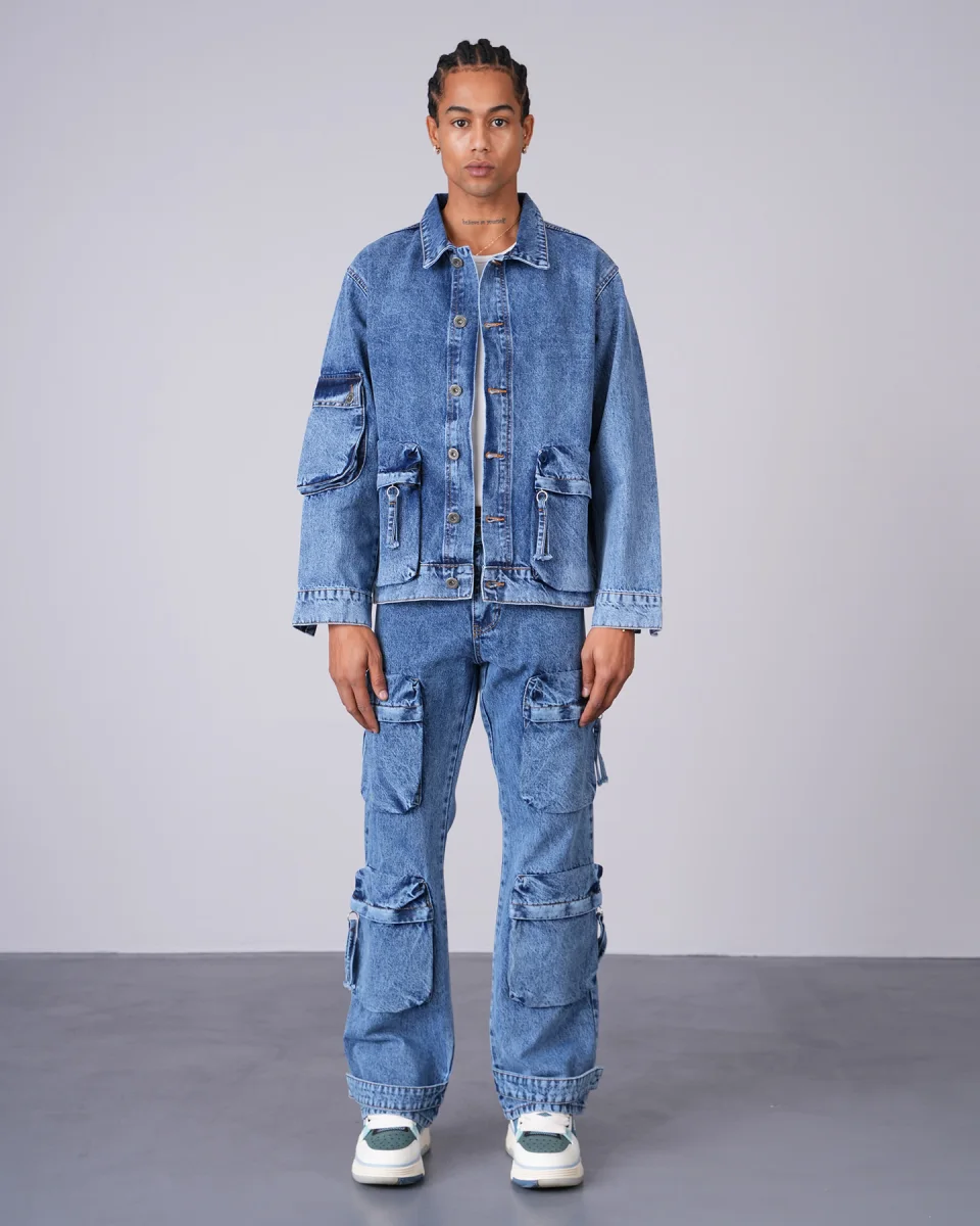 ENSEMBLE  VESTE ET JEAN CARGO | STYLISH PARIS
