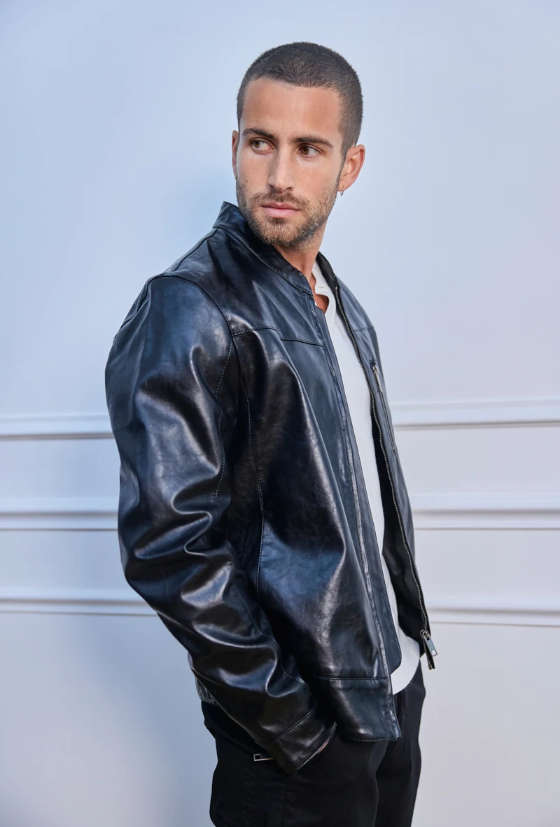 Jacket semi cuir | R9 DENIM