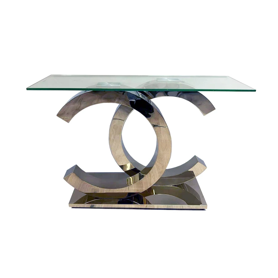 Console Transparent Argenté/ref:3 | MULTI-AFFAIRES