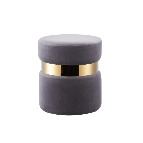 POUF P01 ANTHRACITE D35xH40cm | MULTI-AFFAIRES