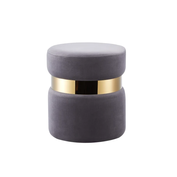 POUF P01 ANTHRACITE D35xH40cm | MULTI-AFFAIRES
