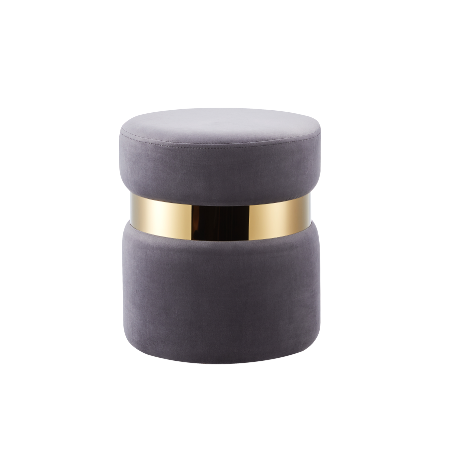 POUF P01 ANTHRACITE D35xH40cm | MULTI-AFFAIRES