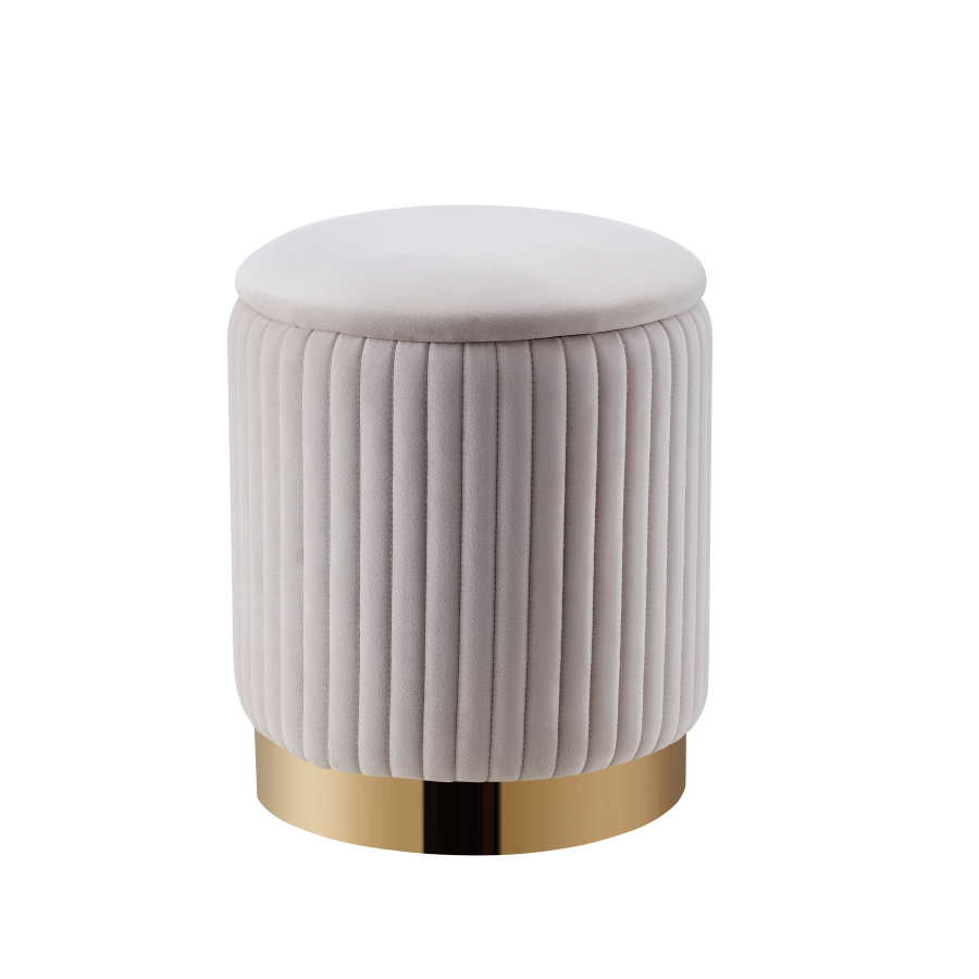 POUF P03 BEIGE D35xH42cm | MULTI-AFFAIRES