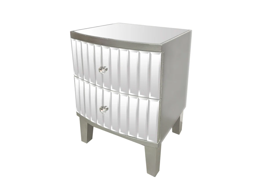 CHEVET JULIETTA MIROIR 45X40X59cm | MULTI-AFFAIRES