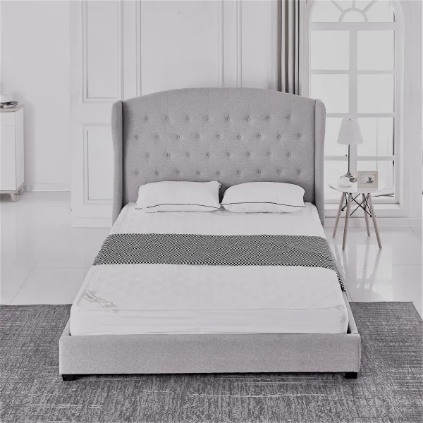 LIT BERGERAC GRIS 140x190 cm | MULTI-AFFAIRES
