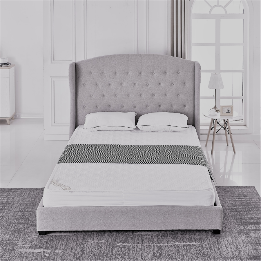 LIT BERGERAC GRIS 140x190 cm | MULTI-AFFAIRES
