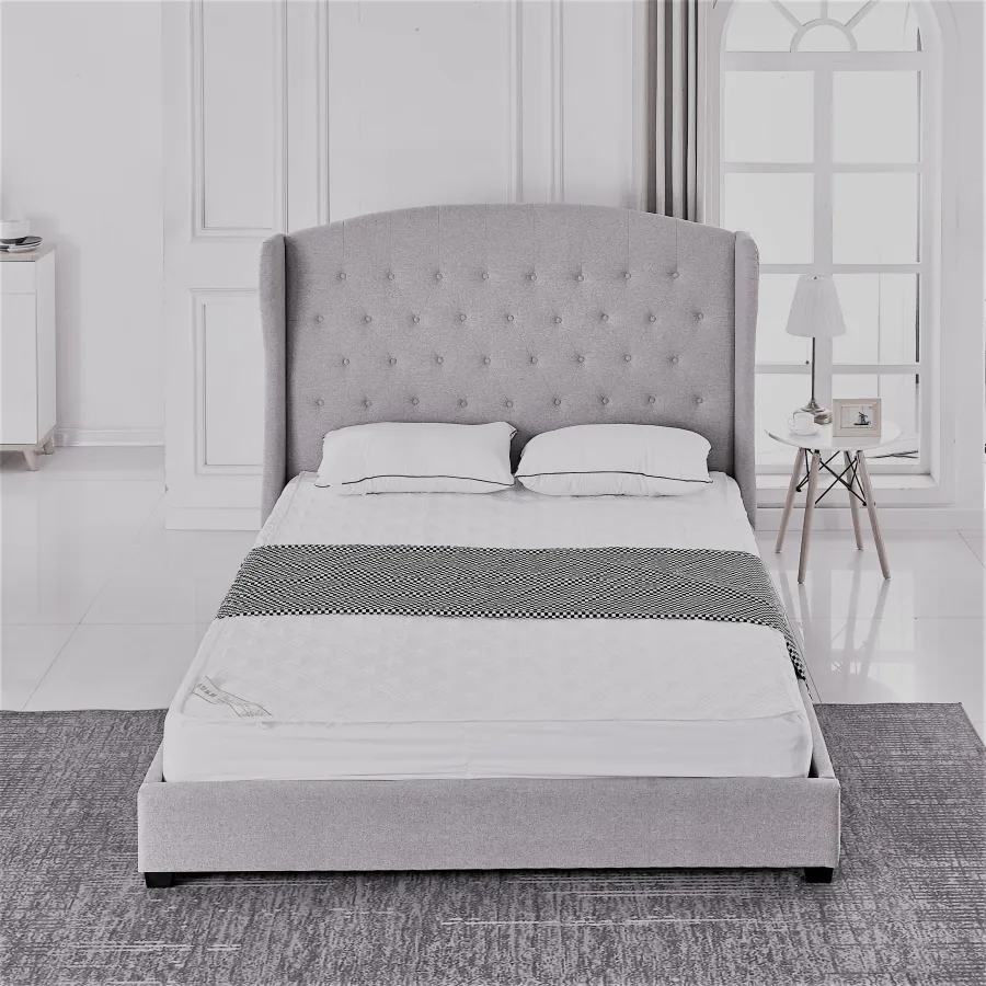 LIT BERGERAC GRIS 140x190 cm | MULTI-AFFAIRES