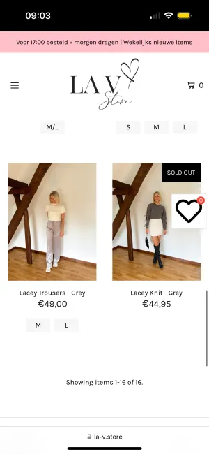 Women's Bottoms from clothing wholesaler LA V STORE in Belgium